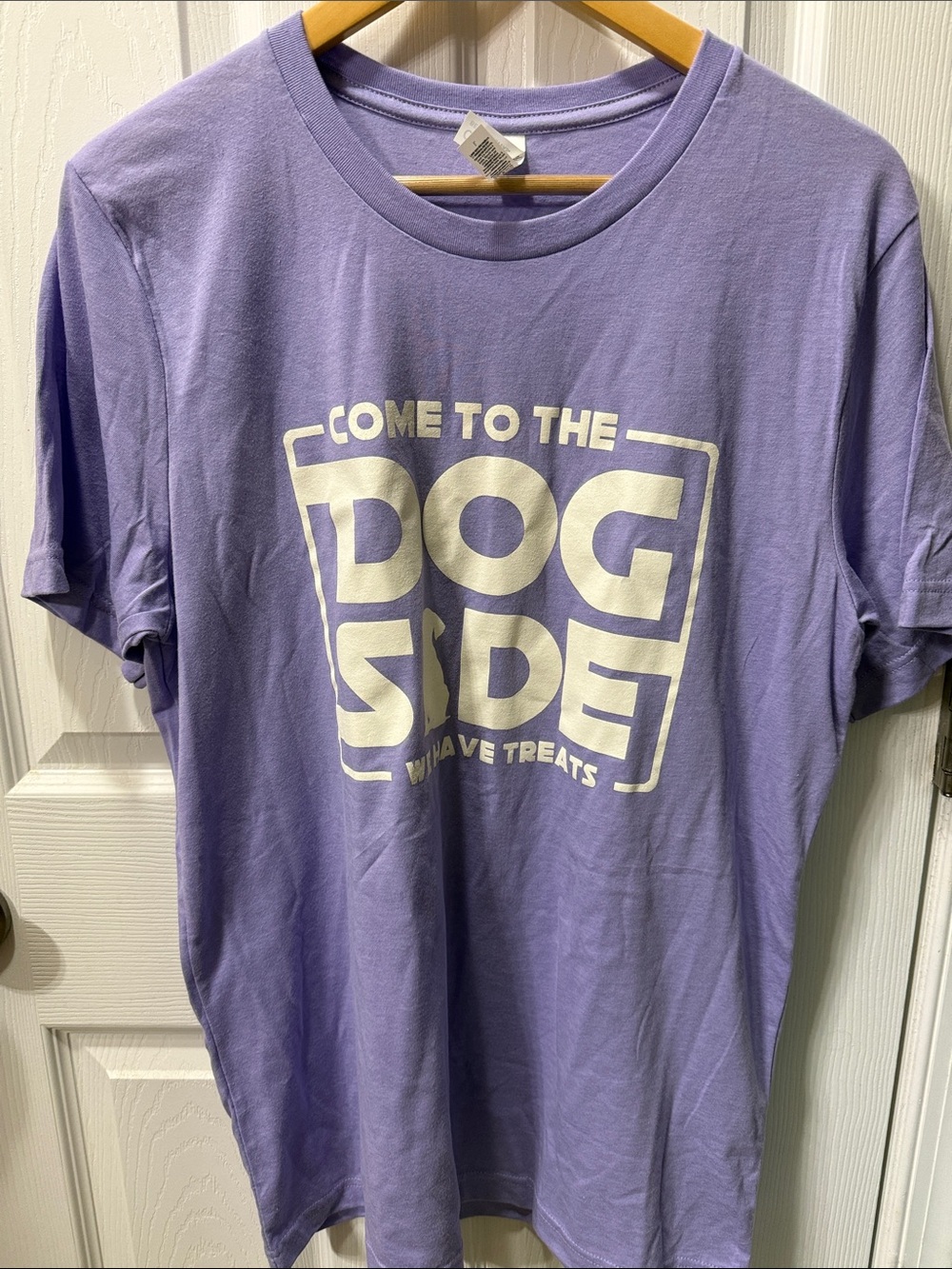 Bella Canvas Lavender 'Come to the Dog Side' Graphic Tee